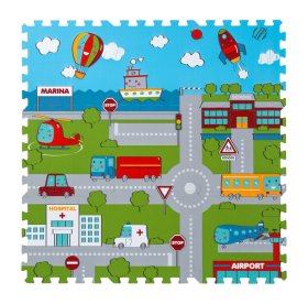 Kilimėlis Puzzle Strase, 30 x 30 cm, keliukai, 711843