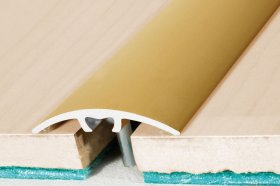 Aliumininė grindų juostelė HESORA H 64 D1, 3.2 x 270 cm,  mat.aukso spalvos, kilmės šalis ES