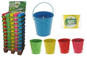 Žvakė nuo uodų metaliniame kibirėlyje, 160 g