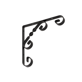 Lentynos laikiklis VELANO, WO 150 C 150x150 mm, juodos spalvos, DMX 5272