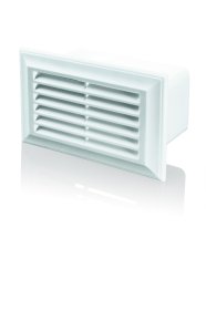 Ventiliacinės grotelės ortakiui PLASTIVENT, 55 x 110, ventiliacinės, plastikinės, baltos, 571SP