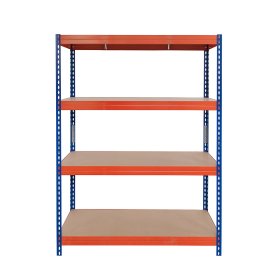 Sandėliavimo lentyna AR SHELVING Rivet L, metalinė, 4 lentynos, 192 x 100 x 50 cm