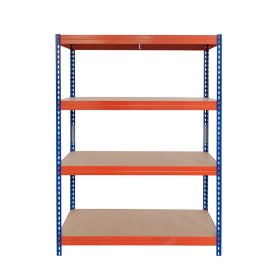 Sandėliavimo lentyna AR SHELVING Rivet L, metalinė, 4 lentynos, 192 x 120 x 50 cm