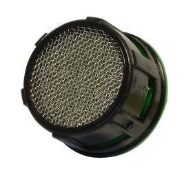 Aeratoriaus kasetė PERLINI P-2012, 24M/22F, srautas 6 l / min., su gumine tarpine