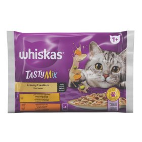 Kačių ėdalas WHISKAS, mėsos sk., konservuotas, 4vnt x 85g