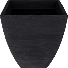 Plastikinis lauko vazonas, antracito sp., 40 x 42 cm