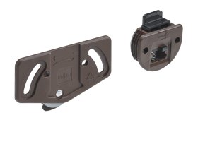 Stumdomų durų montavimo rinkinys HETTICH SlideLine1, 12 kg, spl. ruda, 1499