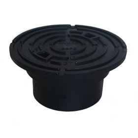 Šulinio dangtis su korpusu GINMIKA 160/200 PE, A15, 280x140mm, juoda sp.