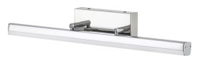 Sieninis veidrodžių ir paveikslų šviestuvas RABALUX Silas, LED, 18W, 230V 50Hz, 4000K, 1700 lm, IP44, metalinis, chromo sp., 627 x 80 x 100 mm, 5727