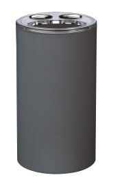 Dantų šepetėlių indas RIDDER Touch, pastatomas, t.pilkos spalvos, ABS / PS