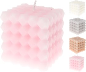 Žvakė, 4 skiritingi dizainai, 6 x 6 cm