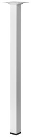 Baldų koja HETTICH, reguliuojama, balta spl., 400x25x25 mm, 1148