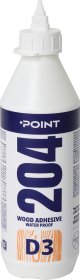 Klijai medienai POINT 204 D3 Wood Adhesive, skaidrūs, 500 ml