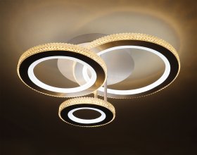 Pakabinamas LED šviestuvas BALTIK GAISMA Prd-C0639R, 54W (2 x 27W) IR remote 470 x 380 x 165