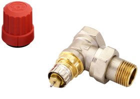 Termostatinis ventilis DANFOSS RA-N15, dvivam sist., kampinis, kvs 0.90, 013G0013