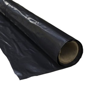 Polietileno plėvelė PLASTA statybinė, juoda spalva, storis 200 mk., matmenys 6 x 15 m, 73578000