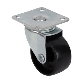 Pasukamas ratukas WALTECO, d-40 mm, su plokštele, apkrova 30 kg