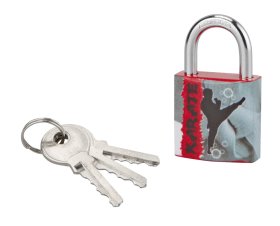 Pakabinama spyna THIRARD, geležinė, KARATE, 30 mm 3 raktai, 109014