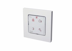 Patalpos termostatas DANFOSS Icon, su displėjumi programuojamas, įleidžiamas į sieną, 230V/50Hz, temp. ribos 5-35C, vandeniniam šildymui, 3A/230V AC