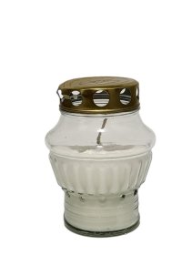 Kapų žvakė S43, degimo laikas apie 28 val, 12 x 9 cm