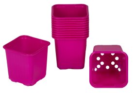 Vazonėlis daigams VEFI, 8x8 cm., rožinis, 20 vnt.