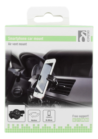 Automobilinis laikiklis DELTACO Arm-238, tvirtinamas į automobilio ventiliacijos groteles, telefonams 60-88mm, juodos spalvos