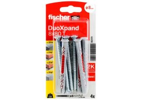 Kaištis su varžtu FISCHER DuoXpand, 8 x 80 mm T, 4 vnt.