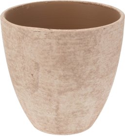 Keraminis lauko vazonas, rudos sp., 20 x 20 x 19 cm.