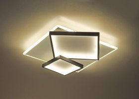 Pakabinamas LED šviestuvas BALTIK GAISMA Mx55768, 68 W, 3000-6000K, 230V, 1855 lm, 500 x 100 mm, dimeriuojamas, su pultu, juodos/baltos sp.