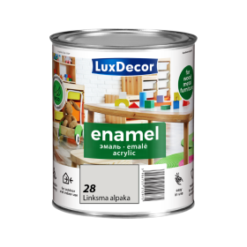Universali akrilinė emalė LUXDECOR, 0,75 l, (28) Linksma alpaka , blizgus, vandens pagrindu