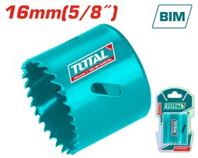 Gręžimo karūnėlė TOTAL, HSS M3 Bi-metal, 4-6 TPI, 16 mm, TAC410161