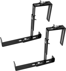 Metalinis gėlių lovelio laikiklis ASEJA, reguliuojamas, dažytas, juodos sp., 16-20/15-20/10-20 cm.