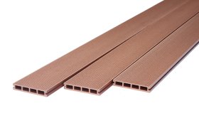 Medienos ir plastiko kompozito terasinė lenta WPC SY-146H24, Teak C04, 24x146x3000mm