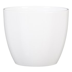 Kambarinis keraminis vazonas SCHEURICH ALASKA (920/28), baltos sp., skersmuo 28 cm.