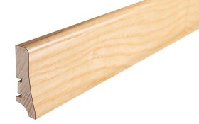 Medinė faneruota grindjuostė BARLINEK P20, 58 x 20 x 2200 mm, spl. uosis, P2002011A