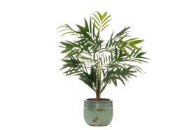 Keraminis lauko vazonas 4Living Novara, žalios sp., 28 x 28 x 24 cm.