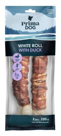 Skanėstas šunims PRIMADOG, baltas suktinis su antiena, 25cm, 2vnt, 220g