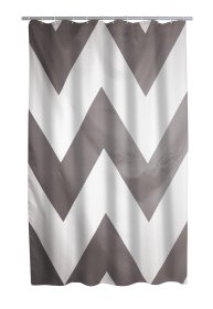 Vonios užuolaida RIDDER Pico, 180 x 200 cm, tekstilinė, pilka, 100% poliesteris, 4104307