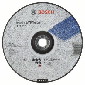 Lenktas rupiojo šlifavimo diskas BOSCH A 30 T BF, 230 mm, 6,0 mm 230x22x6 mm, metalui