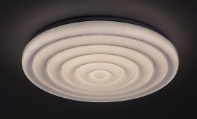Lubinis LED šviestuvas RABALUX Katina 71017, 24W, 2050lm, 4000K, skersmuo 380 mm, atstumas nuo lubų 70 mm IP20, žvaigždėto dangaus efektas, baltos spalvos