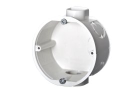 Montažinė dėžutė LIREGUS Įid-66-001-01, 42 mm, p/t, su medsraigčiais, sujungiama