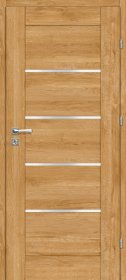 Laminuotos vidaus durys su užlaida VOSTER Vinci 10, dešininės, spl. Caramel oak, 2030x744x40 mm