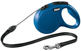 Pavadėlis FLEXI Classic, M, max 20kg 5m virvelinis mėlynos spalvos