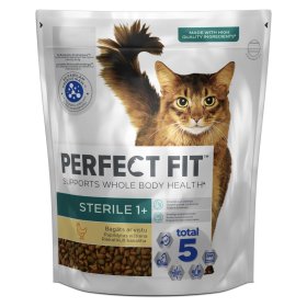 Sausas kačių ėdalas PERFECT FIT, su vištiena, sterilizuotoms katėms, 1,4 kg