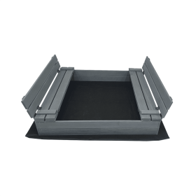 Smėliadėžė 4IQ, matmenys 140x140cm, pilka spalva