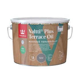 Aliejus terasoms ir lauko baldams TIKKURILA, Valtti Plus Terrace Oil , pilkas, 9 l, vandens pagrindu