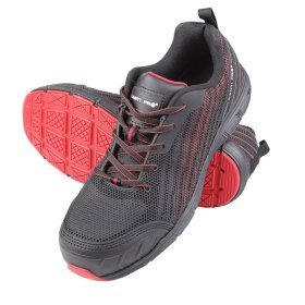 Darbo batai LAHTI PRO, S1 SRC, 45 dydis, juodai raudona spalva, guminiai/medžiaginiai, CE