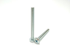 Varžtai pusapvalia galva PROFIX, DIN7985, M8 x 16 mm, cinkuoti, 10 vnt.