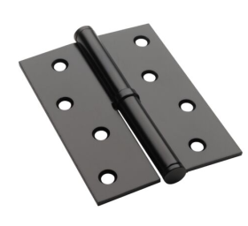 Durų vyris INOVO 464, 100 x 75 mm, dešinė, juodos spalvos