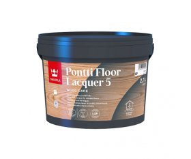 Medinių grindų lakas TIKKURILA, PONTTI FLOOR LACQUER 5, 2,7 l, EP bazė, matiniai, tonuojami